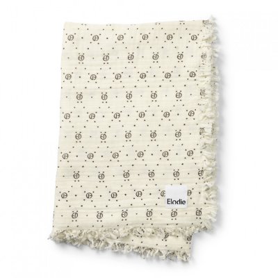 Elodie Details deka Soft Cotton Blanket - Monogram Print