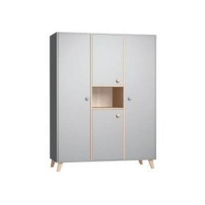 Faktum třídílná skříň Colette - Grey