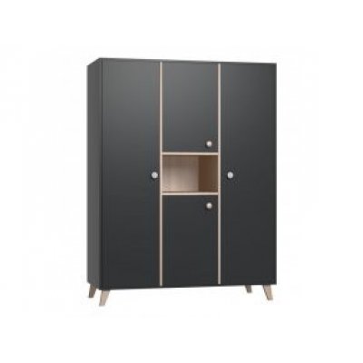 Faktum třídílná skříň Colette - Anthracite