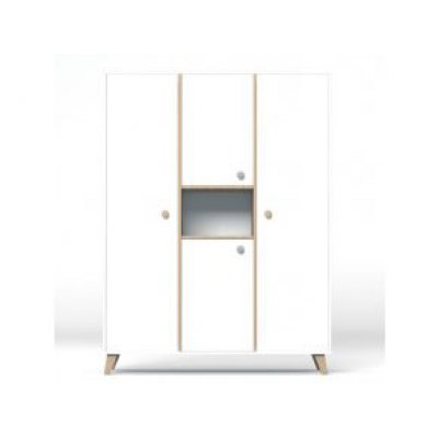 Faktum třídílná skříň Colette - White