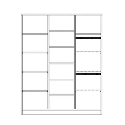 Faktum třídílná skříň Alda - Silk Grey - obrázek