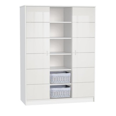 Faktum třídílná skříň Alda - Ice Glossy