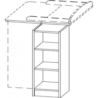 Faktum policový regál Alda - Ice Glossy - obrázek