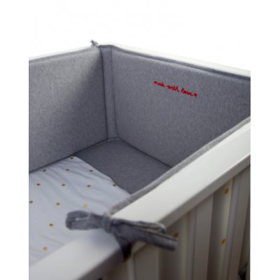 Childhome mantinel do postýlky - Jersey Gold Dots - obrázek