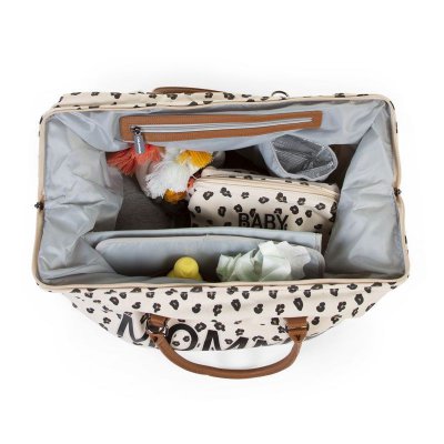 Childhome přebalovací taška Mommy Bag Big - Canvas Leopard - obrázek