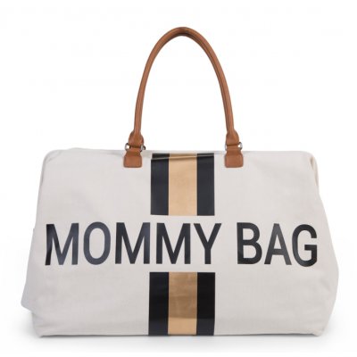 Childhome přebalovací taška Mommy Bag Big - Off White/Black Gold