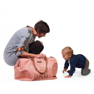 Childhome přebalovací taška Mommy Bag Big - Pink - obrázek