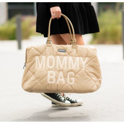 Childhome přebalovací taška Mommy Bag Big - Puffered Beige - obrázek