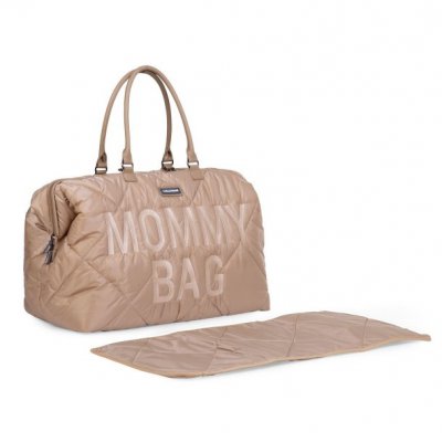 Childhome přebalovací taška Mommy Bag Big - Puffered Beige - obrázek