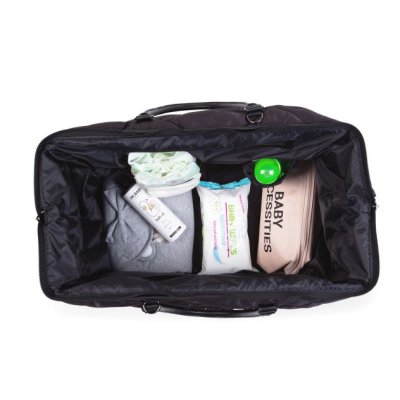 Childhome přebalovací taška Mommy Bag Big - Puffered Black - obrázek