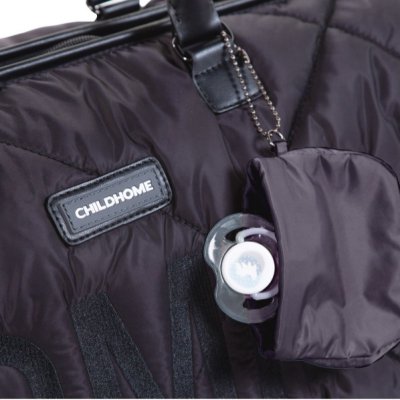 Childhome přebalovací taška Mommy Bag Big - Puffered Black - obrázek