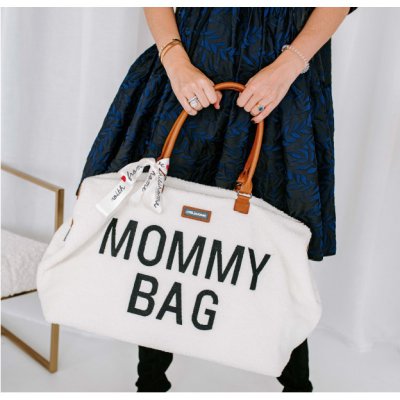 Childhome přebalovací taška Mommy Bag Big - Teddy Off White - obrázek