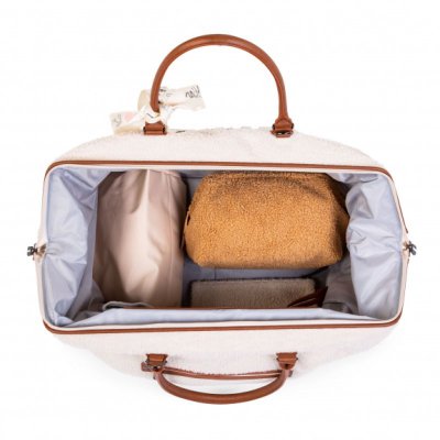 Childhome přebalovací taška Mommy Bag Big - Teddy Off White - obrázek