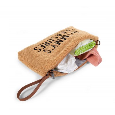 Childhome pouzdro na zip s poutkem - Teddy Beige - obrázek