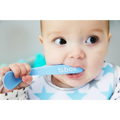 b.box dětské lžičky 2 ks - Červená/modrá - obrázek
