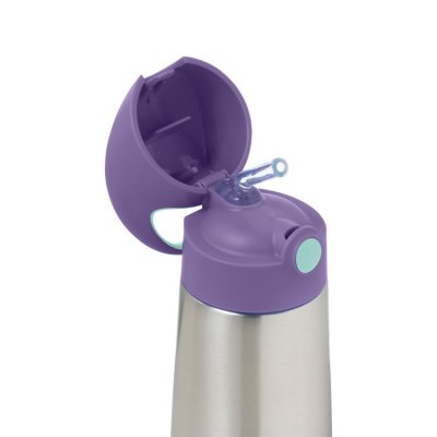 b.box termoska na pití s brčkem 350 ml - Lilac pop - obrázek