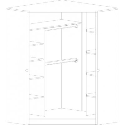 Faktum rohová skříň Makaó - s motivem žirafy - obrázek