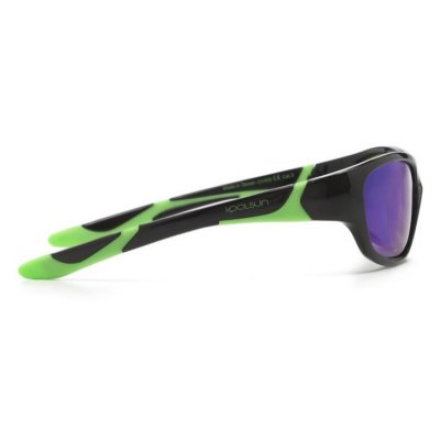 Koolsun sluneční brýle Sport - Černá/limetka 3+ - obrázek