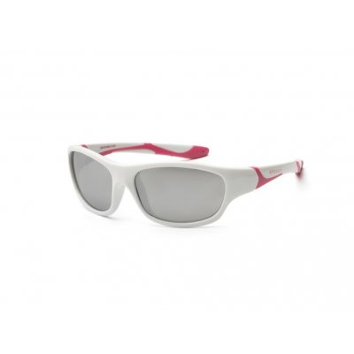Koolsun sluneční brýle Sport - Bílá/růžová 3+