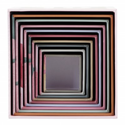 Little Dutch kostky komín 10 ks - Květiny a motýli - obrázek