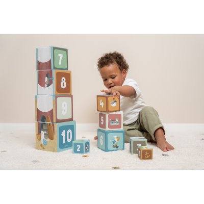 Little Dutch kostky komín 10 ks - Námořnický záliv - obrázek