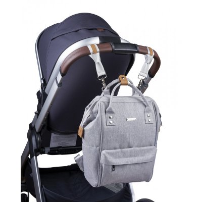 BabaBing přebalovací taška/batoh Mani - Grey Marle - obrázek