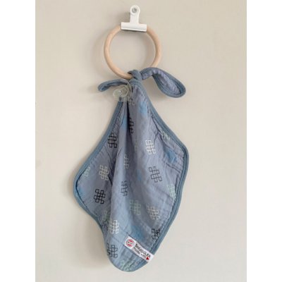 Lodger muchláček Snuggler Muslin Knot Xandu - Ocean - obrázek