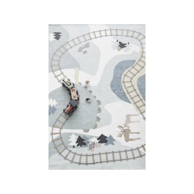 Kids Concept dřevěný vlak se zvířátky Edvin - obrázek