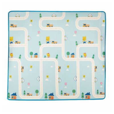 Zopa pěnová podložka Play 200 x 180 cm - Vesnička/zvířata - obrázek