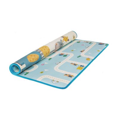 Zopa pěnová podložka Play 200 x 180 cm - Vesnička/zvířata - obrázek