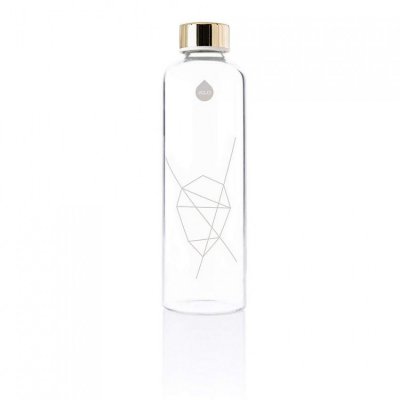 Equa skleněná láhev s koženým obalem Mismatch 750 ml - Bronze - obrázek