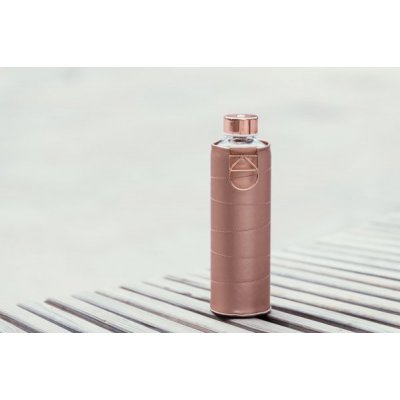 Equa skleněná láhev s koženým obalem Mismatch 750 ml - Bronze - obrázek