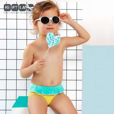 Kietla plavky s UV ochranou nohavičky - 12 měsíců, žluto zelené - obrázek