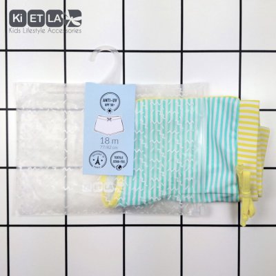 Kietla plavky s UV ochranou šortky - 6 měsíců, zelený pásek - obrázek