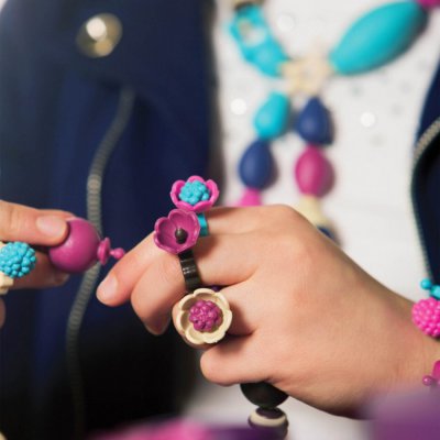 B.Toys Spojovací korále a tvary Pop Arty  - Fialová, 275 ks - obrázek