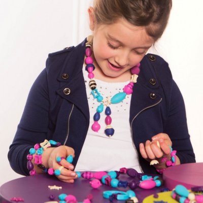 B.Toys Spojovací korále a tvary Pop Arty  - Fialová, 275 ks - obrázek