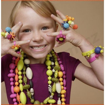 B.Toys Spojovací korále a tvary Pop Arty  - Fialová, 500 ks - obrázek