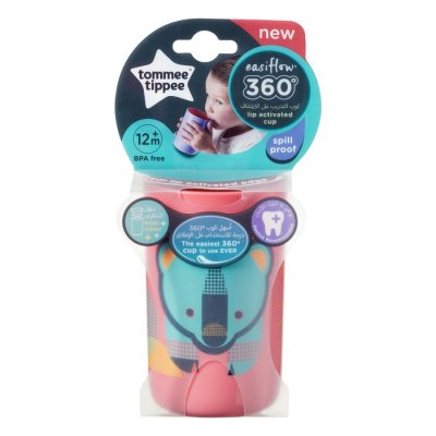 Tommee Tippee netekoucí hrnek Easiflow 360° 12m+, 250 ml - Medvěd - obrázek