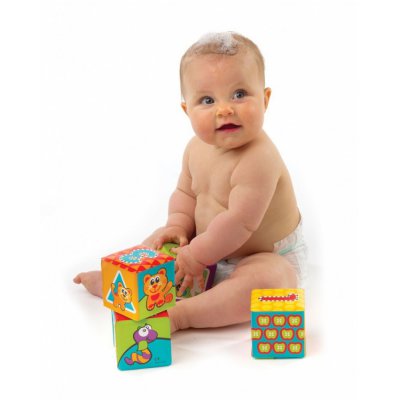 Playgro měkké pěnové kostky 6 ks - obrázek