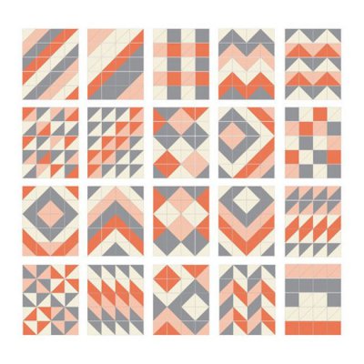 Skip Hop puzzle pěnové 72 ks - 10 m+, šedo-oranžové - obrázek