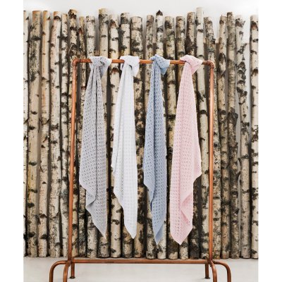 Vinter & Bloom deka Grace Organic  - White Light - obrázek