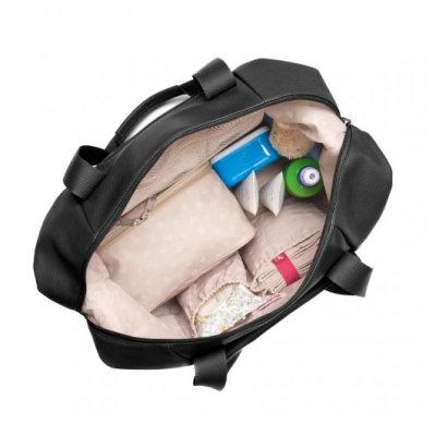 Babymel Stef Vegan Leather hospital přebalovací taška - Black - obrázek