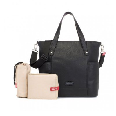 Babymel Rosie Vegan Leather přebalovací taška - Black - obrázek