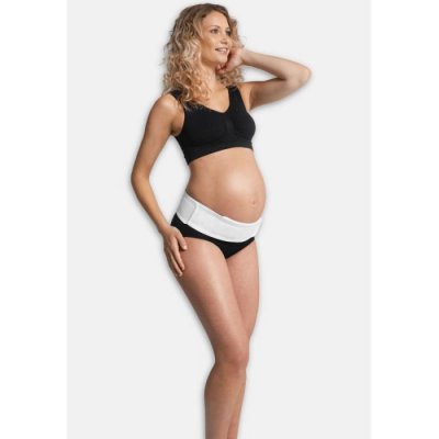 Carriwell těhotenský nastavitelný podpůrný pás pod bříško - S/M bílá