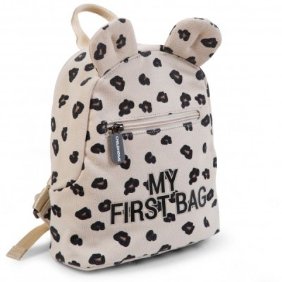 Childhome dětský batoh My First Bag - Canvas Leopard - obrázek