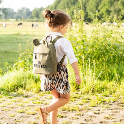 Childhome dětský batoh My First Bag - Canvas Khaki - obrázek