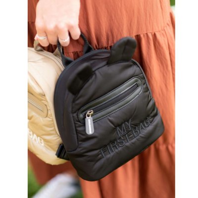 Childhome dětský batoh My First Bag - Puffered Black - obrázek