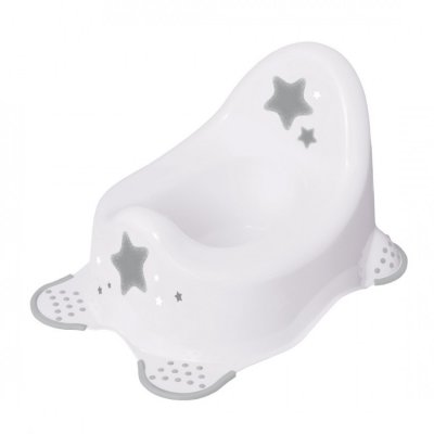 Keeeper dětský nočník protiskluzový Stars - Kosmická bílá
