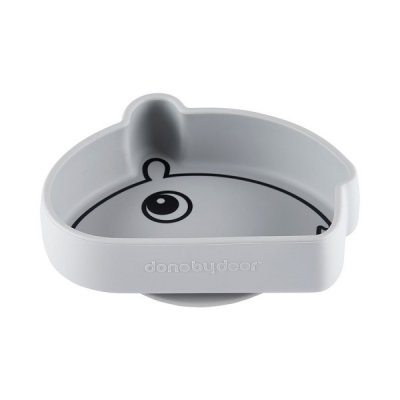 Done by Deer silikonová protiskluzová miska Ozzo - Šedá - obrázek