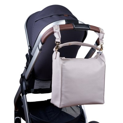 BabaBing přebalovací taška/batoh Lucia - Grey Blush Leatherette - obrázek